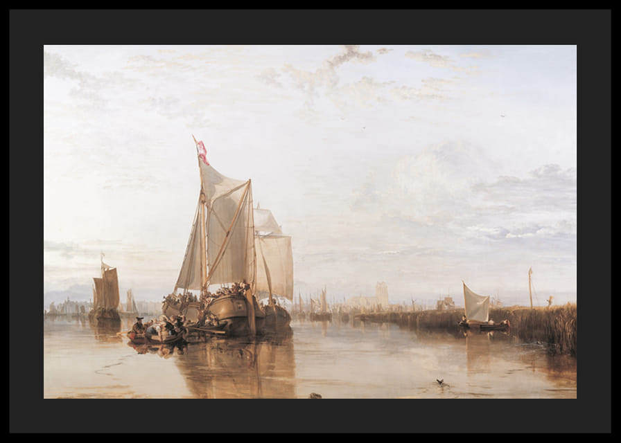 Dort Packet-Boat from Rotterdam Becalmed By William Turner-12