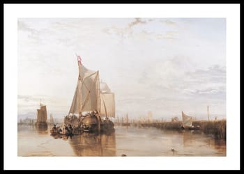 Poster Dort Packet-Boat from Rotterdam Becalmed By William Turner