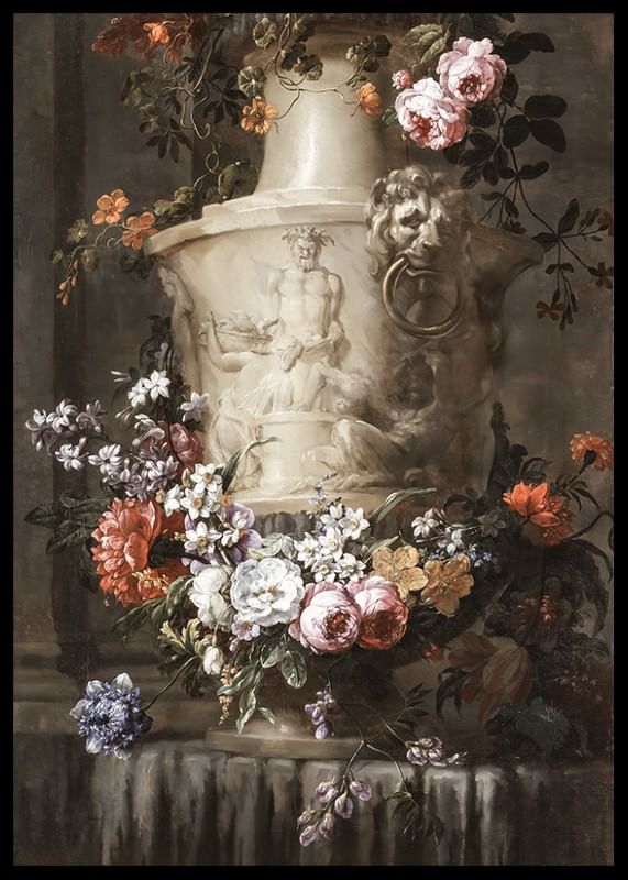 A Garland of Flowers By Jean-Baptiste Monnoyer-12