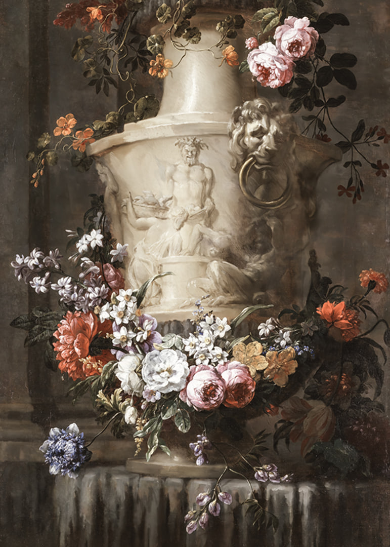 A Garland of Flowers By Jean-Baptiste Monnoyer-12