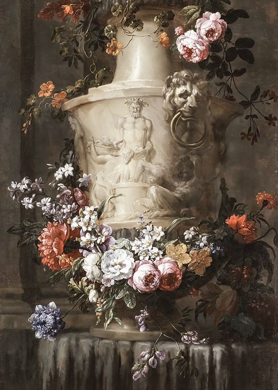 A Garland of Flowers By Jean-Baptiste Monnoyer-12