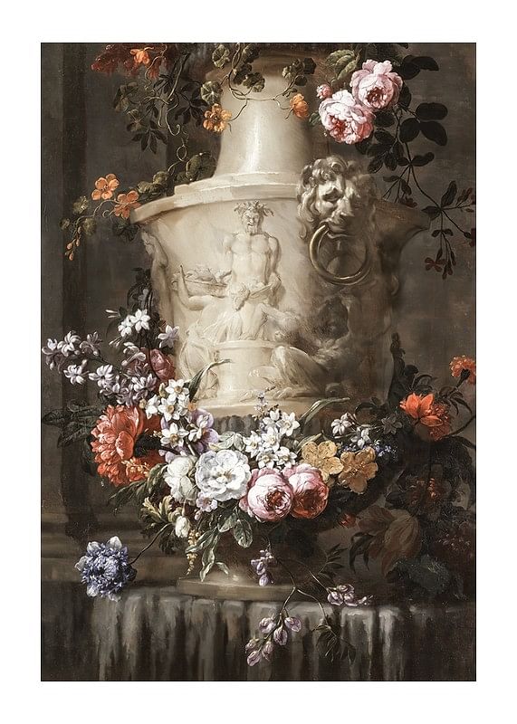 Plagát A Garland of Flowers By Jean-Baptiste Monnoyer