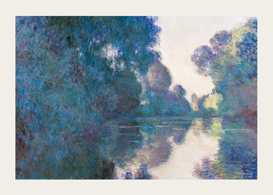 Morning on the Seine near Giverny By Claude Monet-12