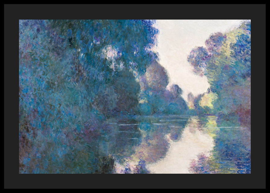 Morning on the Seine near Giverny By Claude Monet-12