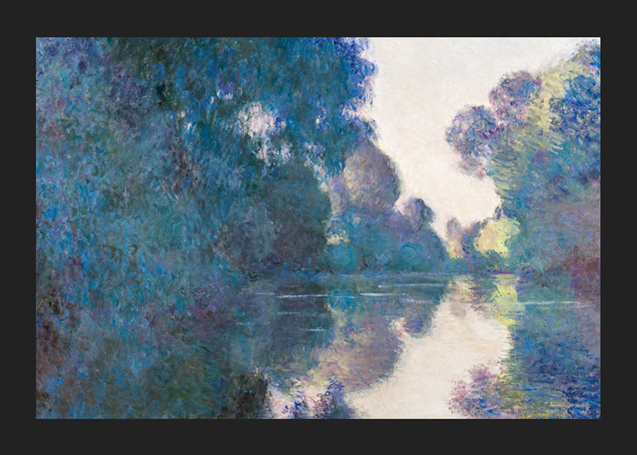 Morning on the Seine near Giverny By Claude Monet-12