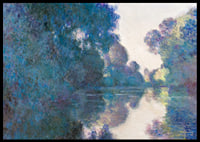 Morning on the Seine near Giverny By Claude Monet-8