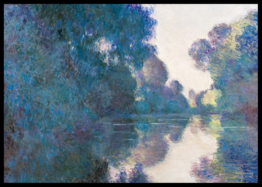 Morning on the Seine near Giverny By Claude Monet-12