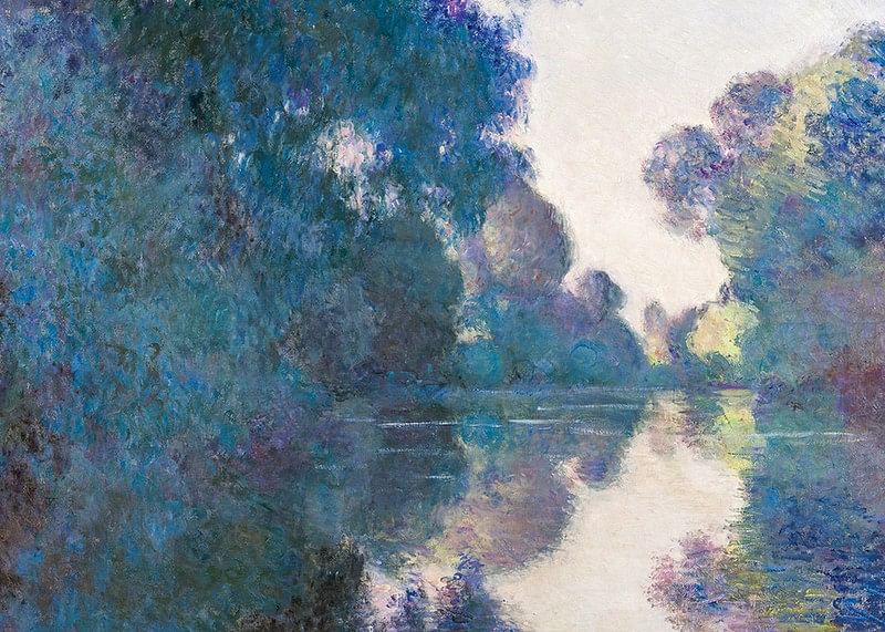 Morning on the Seine near Giverny By Claude Monet-12