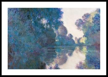 Plakat Morning on the Seine near Giverny By Claude Monet