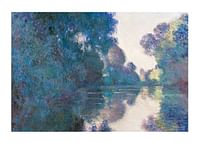 Morning on the Seine near Giverny By Claude Monet-1