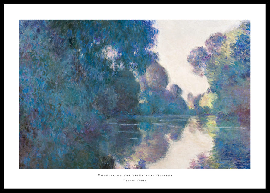 Morning on the Seine near Giverny By Claude Monet-12
