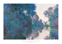 Morning on the Seine near Giverny By Claude Monet-1