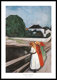 The Girls on the Bridge By Edvard Munch-0
