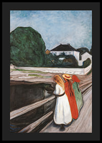 The Girls on the Bridge By Edvard Munch-6