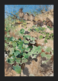 Nestlings of Red-Backed Shrike By Bruno Liljefors-7