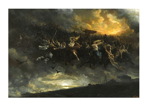 Plagát The Wild Hunt of Odin By Peter Nicolai Arbo