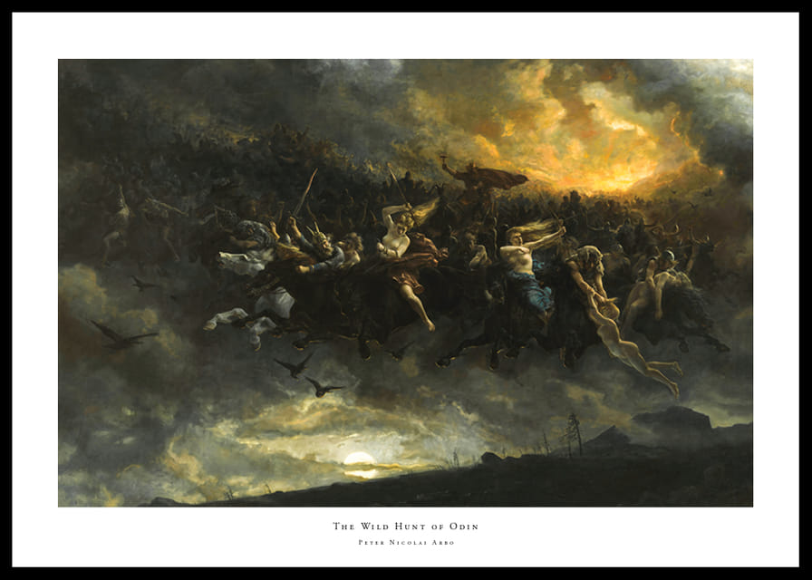 The Wild Hunt of Odin By Peter Nicolai Arbo-12