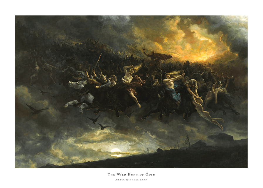 The Wild Hunt of Odin By Peter Nicolai Arbo-12