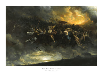 Poster The Wild Hunt of Odin By Peter Nicolai Arbo