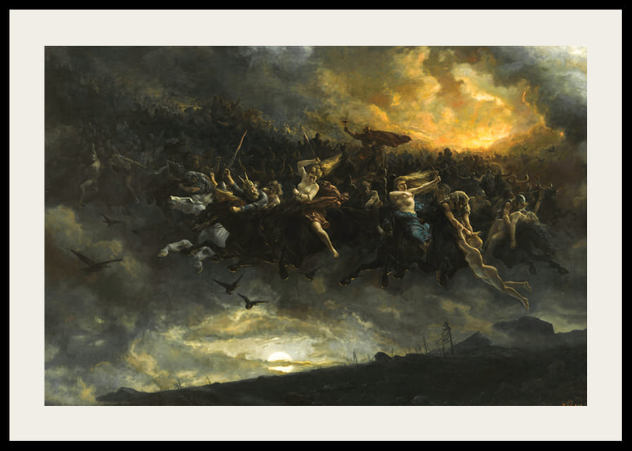 The Wild Hunt of Odin By Peter Nicolai Arbo-12
