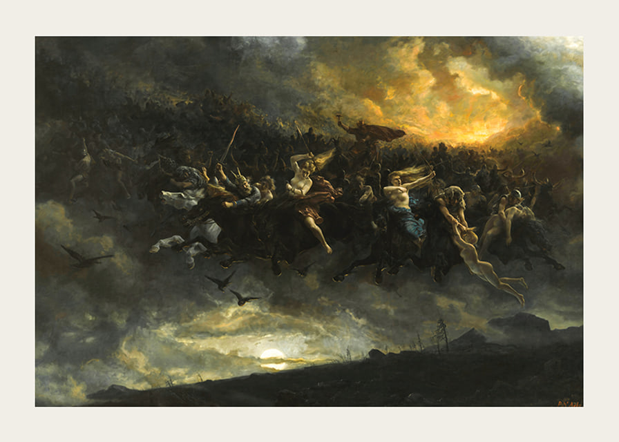 The Wild Hunt of Odin By Peter Nicolai Arbo-12