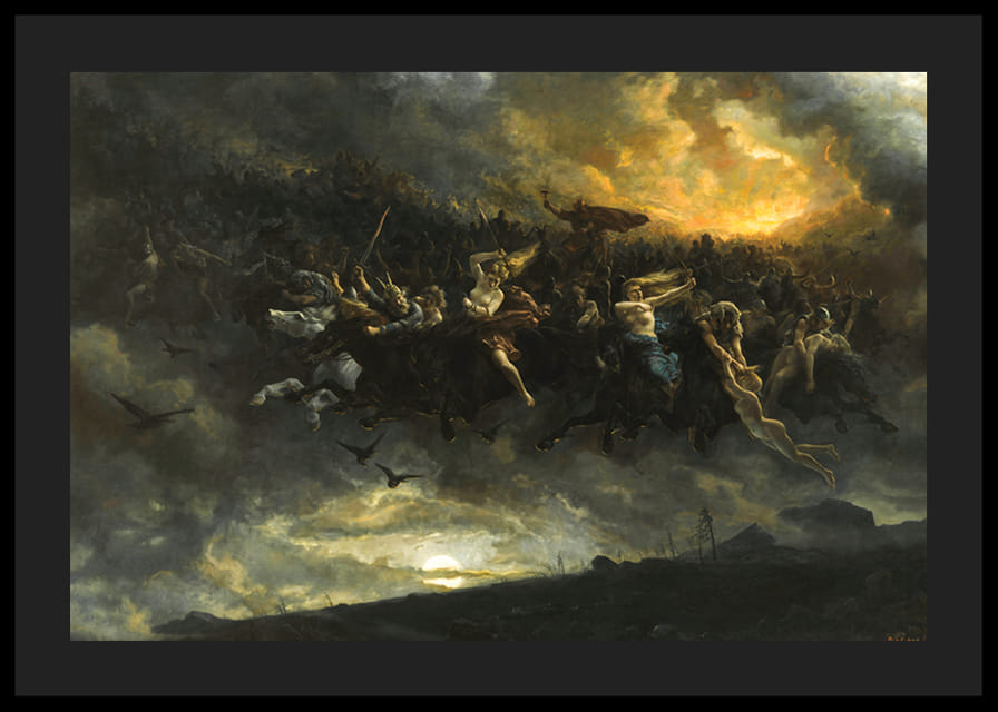 The Wild Hunt of Odin By Peter Nicolai Arbo-12