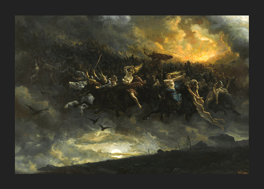 The Wild Hunt of Odin By Peter Nicolai Arbo-12