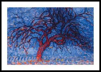 Poster The Red Tree By Piet Mondrian