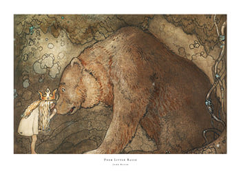 Poster Stackars Lilla Basse By John Bauer