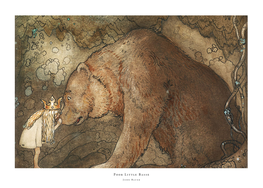 Arme kleine Basse door John Bauer-12