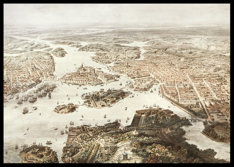 Fogelvue Over Stockholm 1860-12