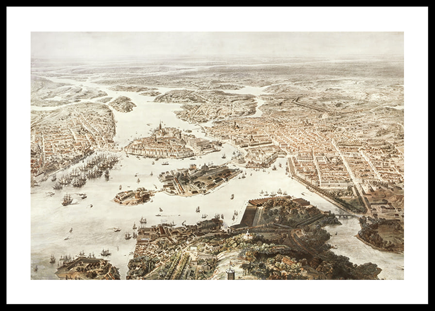 Fogelvue Over Stockholm 1860-12