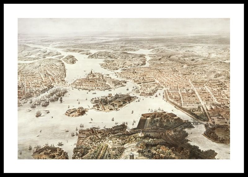 Fogelvue Over Stockholm 1860-12