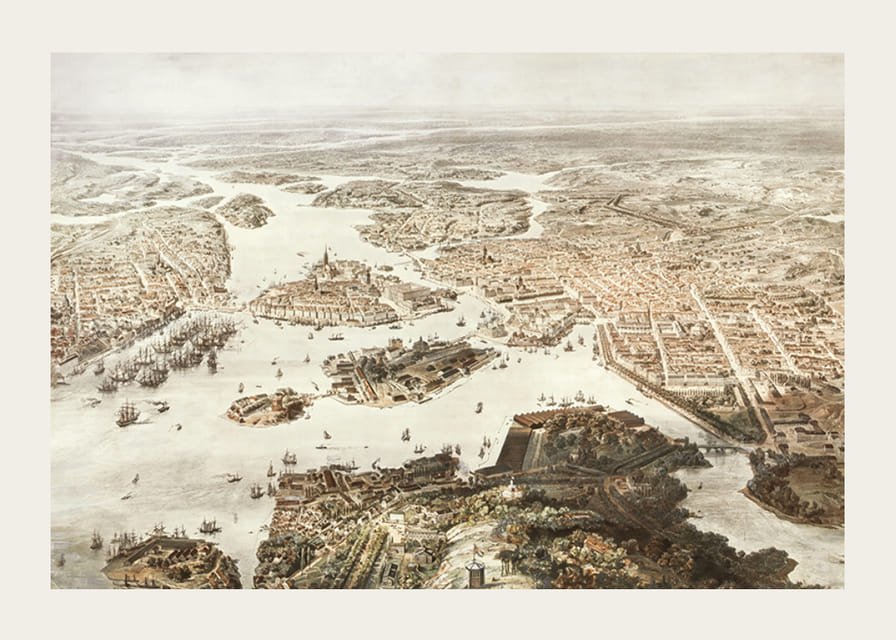 Fogelvue Over Stockholm 1860-12