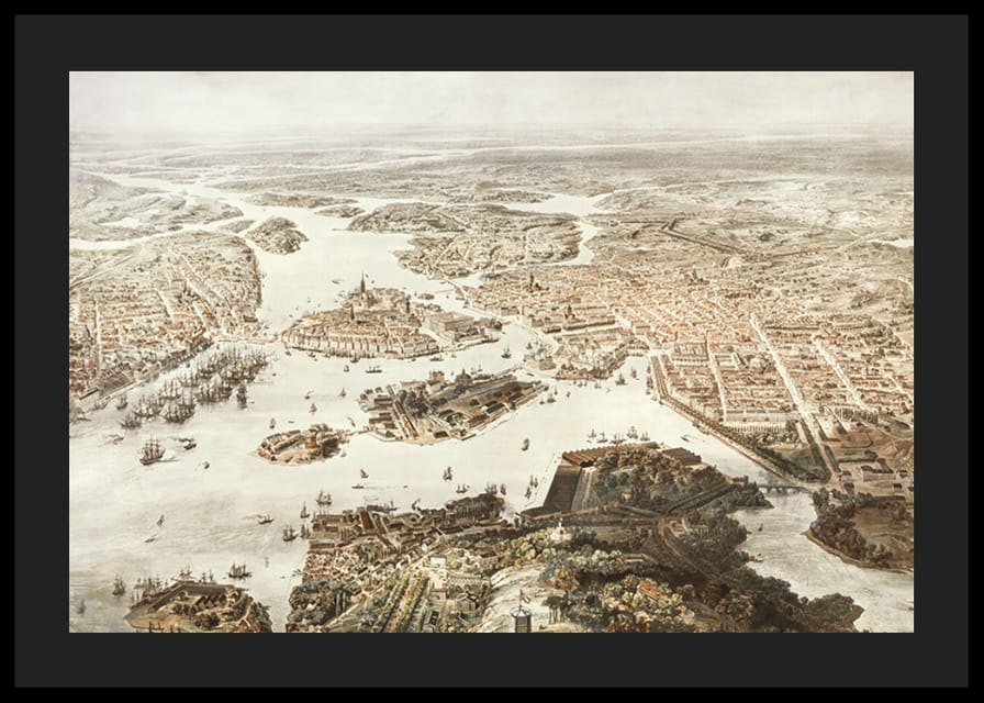 Fogelvue Over Stockholm 1860-12