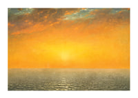 Sunset On the Sea By John Frederick Kensett-3