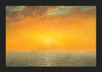 Sunset On the Sea By John Frederick Kensett-7