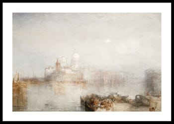 Poster Dogana and Santa Maria By William Turner