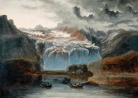 The Glacier By Peder Balke-9