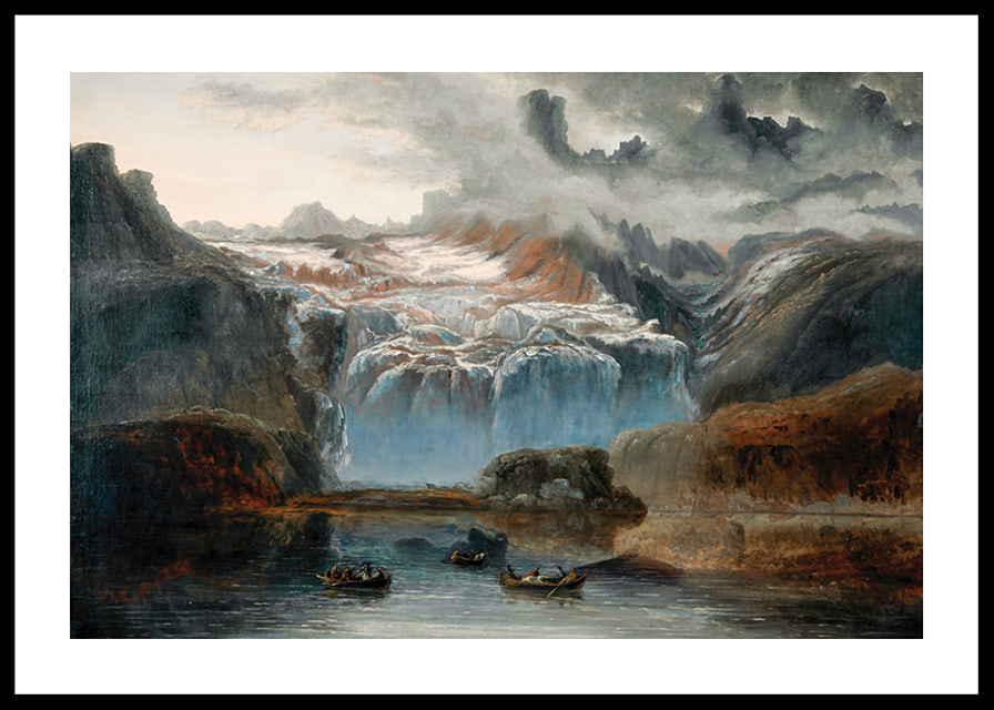 The Glacier By Peder Balke-12