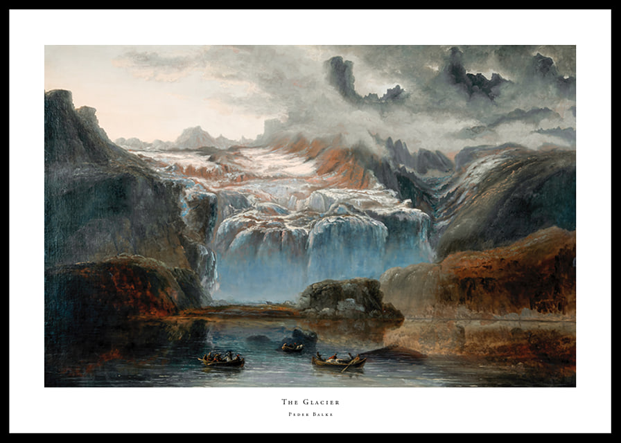 The Glacier By Peder Balke-12