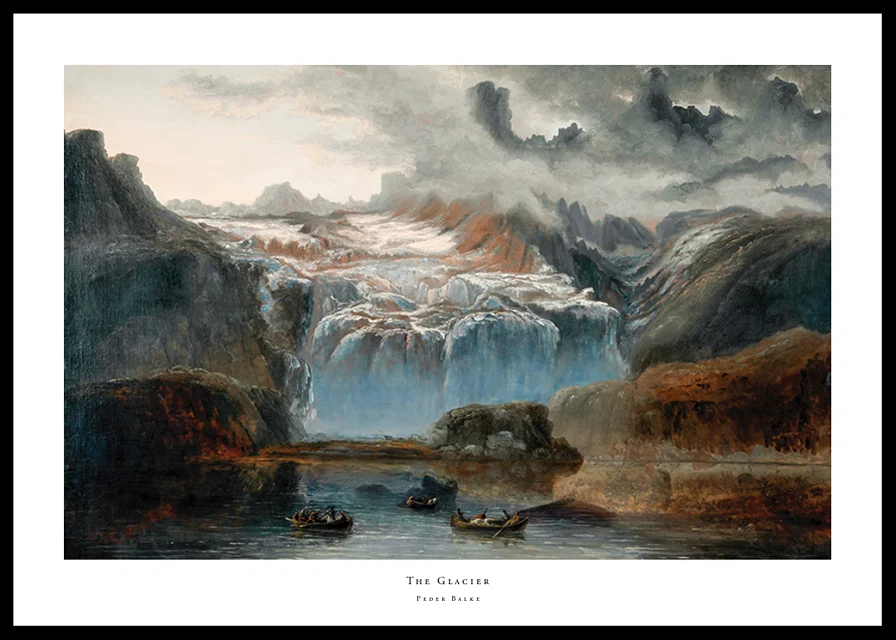 The Glacier By Peder Balke-12