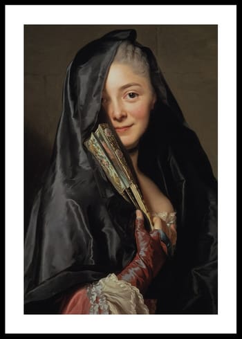 Poster The Lady With The Veil By Alexander Roslin