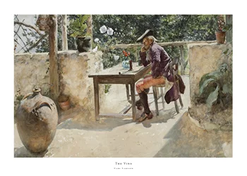 Poster Vinet By Carl Larsson