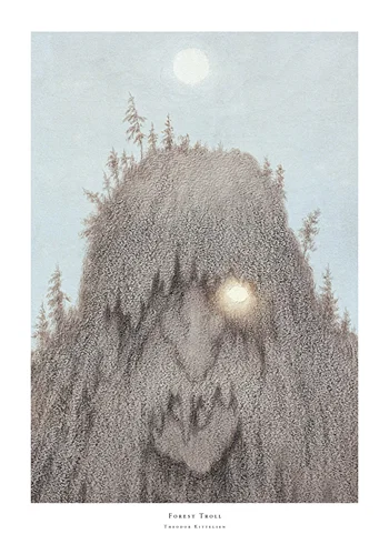 Poster Skogstroll By Theodor Kittelsen