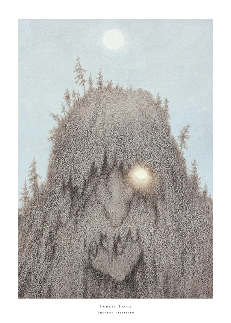 Forest Troll By Theodor Kittelsen-12