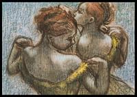 Two Dancers Half-length By Edgar Degas-2