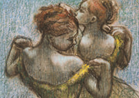 Two Dancers Half-length By Edgar Degas-9
