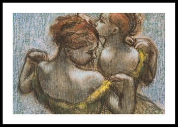 Poster Two Dancers Half-length By Edgar Degas