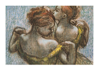 Two Dancers Half-length By Edgar Degas-3